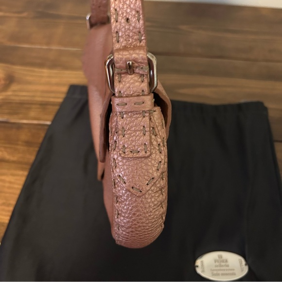 Fendi Selleria Baguette Flap Bag, Metallic Blush Pink - Picture 10 of 11